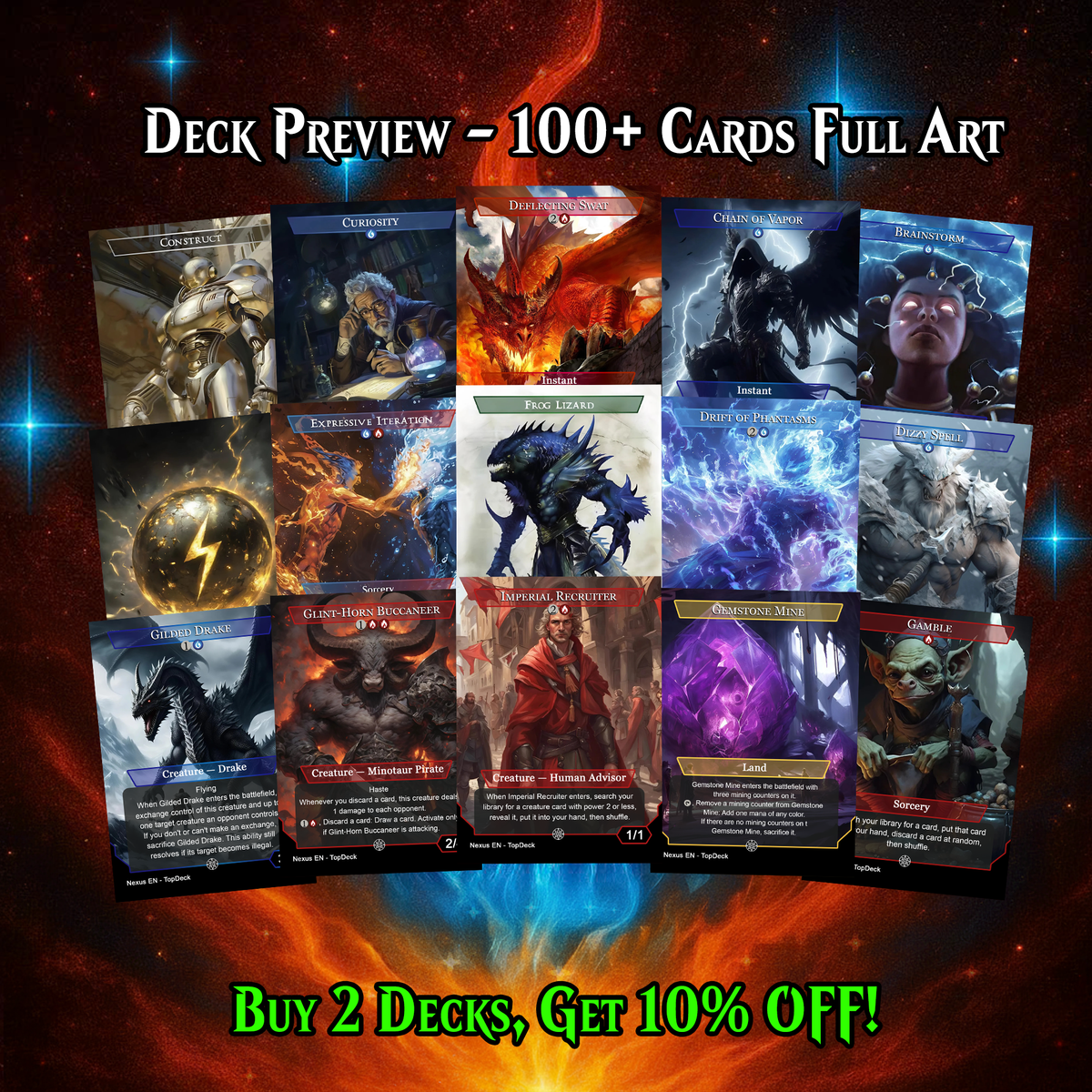 Niv-Mizzet Spellslinger Commander Deck – 107 Cards