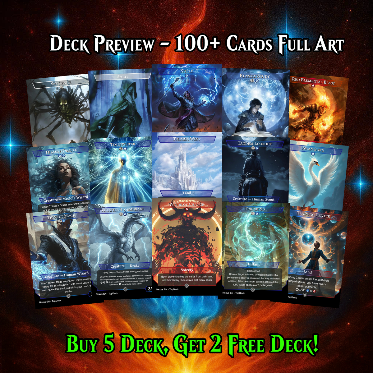 Niv-Mizzet Spellslinger Commander Deck – 107 Cards