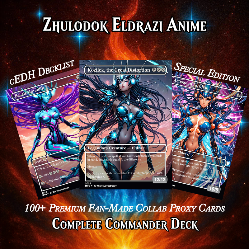 ZHULODOK ELDRAZI ANIME COMMANDER DECK – PREMIUM COLLECTOR SET (129 CARDS)