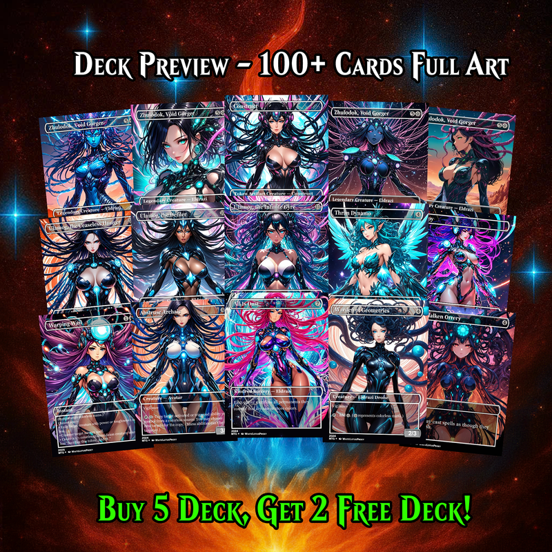 ZHULODOK ELDRAZI ANIME COMMANDER DECK – PREMIUM COLLECTOR SET (129 CARDS)