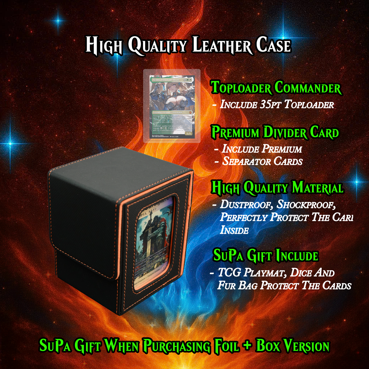 ARAHBO, ROAR OF THE WORLD ANIME COMMANDER DECK – PREMIUM COLLECTOR SET  (111 CARDS)