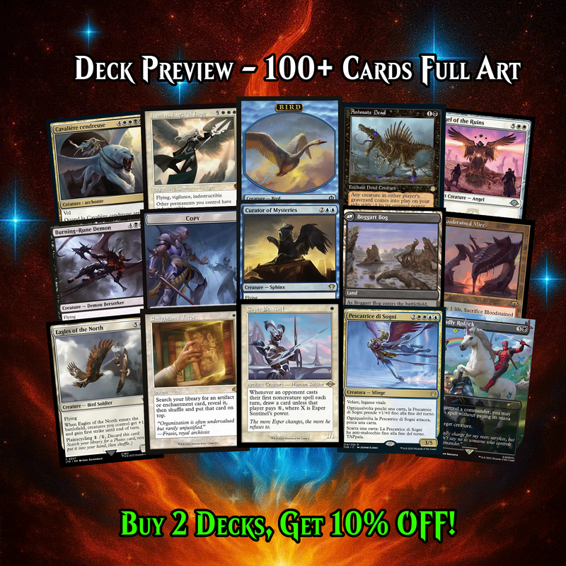 | We Have Discontinued Production | HASHATON KING, SCARAB'S FIST COMMANDER DECK – PREMIUM COLLECTOR SET  (117 CARDS)