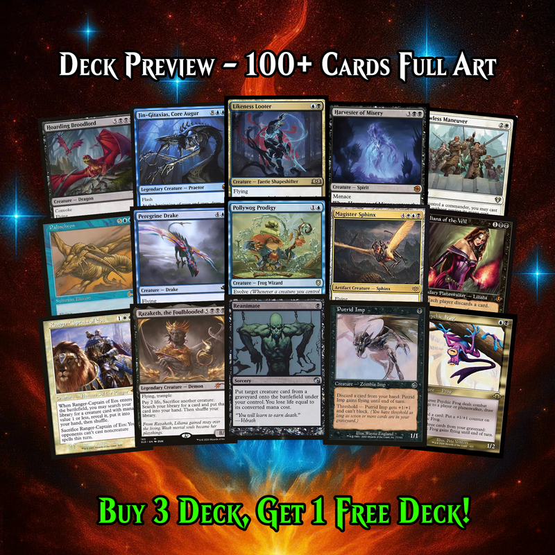 | We Have Discontinued Production | HASHATON KING, SCARAB'S FIST COMMANDER DECK – PREMIUM COLLECTOR SET  (117 CARDS)