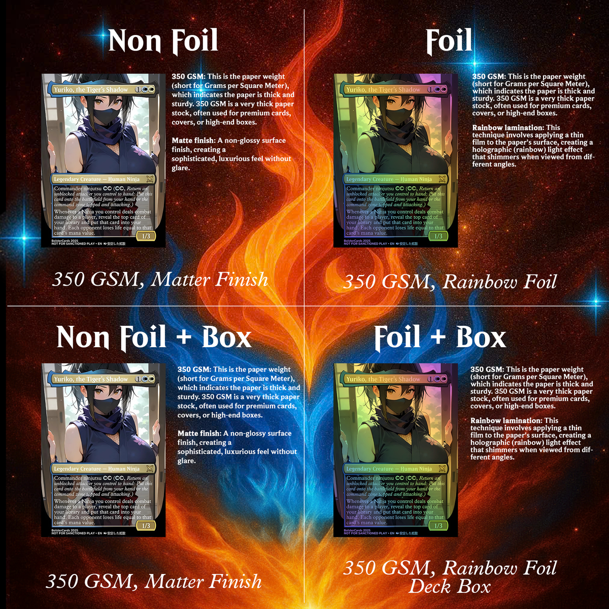 YURIKO, THE TIGER’S SHADOW ANIME COMMANDER DECK – PREMIUM COLLECTOR SET  (103 CARDS)