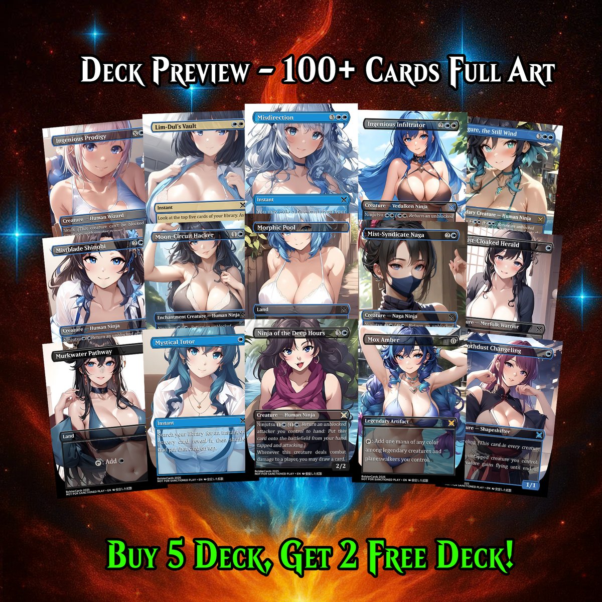 YURIKO, THE TIGER’S SHADOW ANIME COMMANDER DECK – PREMIUM COLLECTOR SET  (103 CARDS)