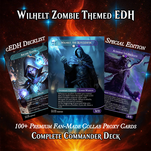 WILHELT ZOMBIE TRIBAL ANIME COMMANDER DECK – PREMIUM COLLECTOR SET  (117 CARDS