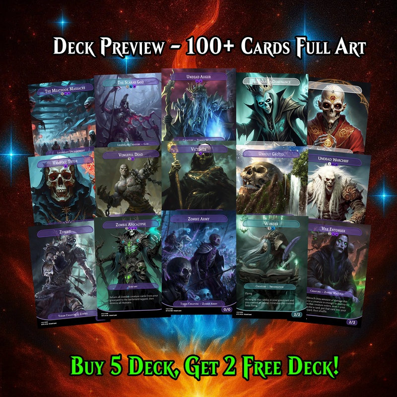 | We Have Discontinued Production | WILHELT ZOMBIE TRIBAL ANIME COMMANDER DECK – PREMIUM COLLECTOR SET  (117 CARDS