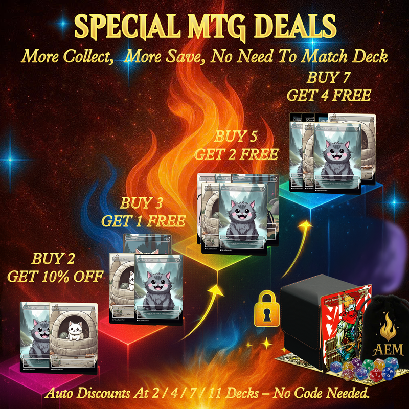 ULALEK CATDRAZI MEME ANIME COMMANDER DECK – PREMIUM COLLECTOR SET (112 CARDS)