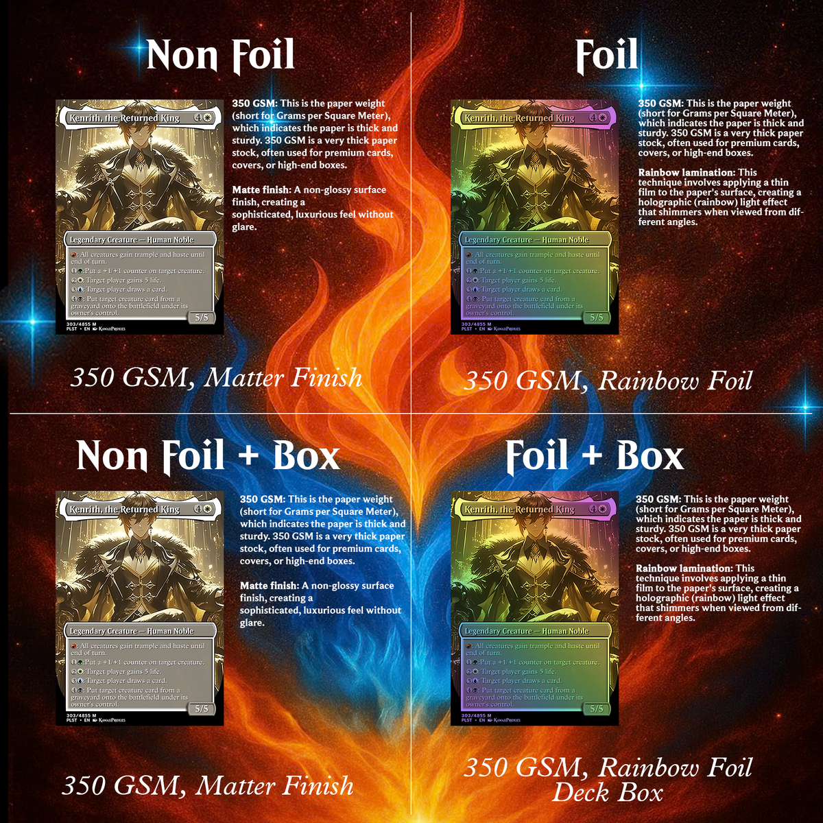 GENSHIN IMPACT ANIME COMMANDER DECK – PREMIUM COLLECTOR SET  (114 CARDS)