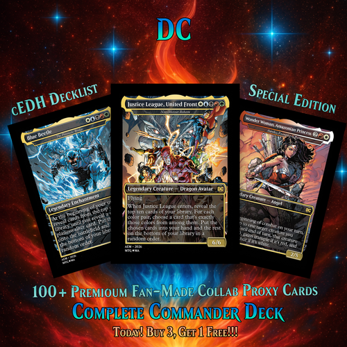 DC SUPERHERO COMMANDER DECK – PREMIUM COLLECTOR SET (120 CARDS)