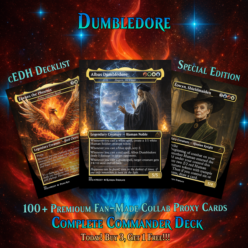 DUMBLEDORE LIGHT MAGIC COMMANDER DECK – PREMIUM COLLECTOR SET (107 CARDS)