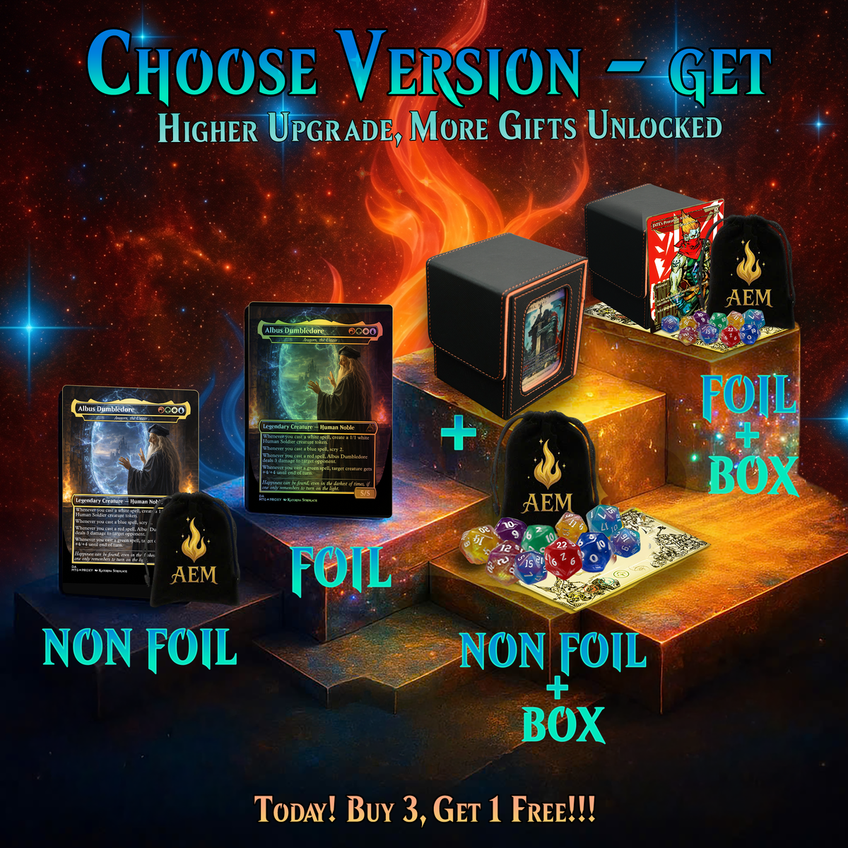 | New | DUMBLEDORE LIGHT MAGIC COMMANDER DECK – PREMIUM COLLECTOR SET (107 CARDS)