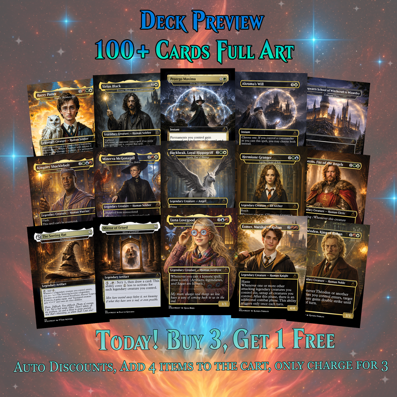 DUMBLEDORE LIGHT MAGIC COMMANDER DECK – PREMIUM COLLECTOR SET (107 CARDS)