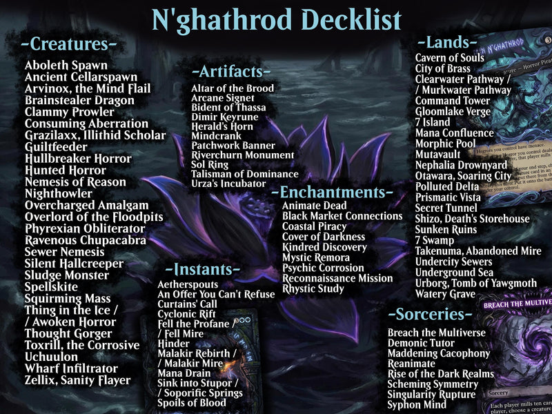 | New | Captain N'ghathrod Horror Tribal Commander Deck | 100 Cards