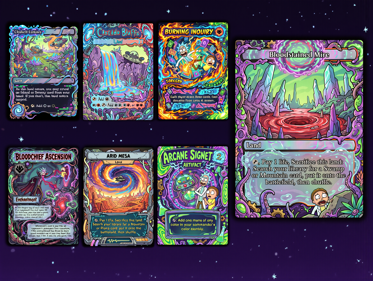 | New | Nekusar, the Mindrazer – Ric.k & Mor.ty Commander Proxy Deck | 100 Cards