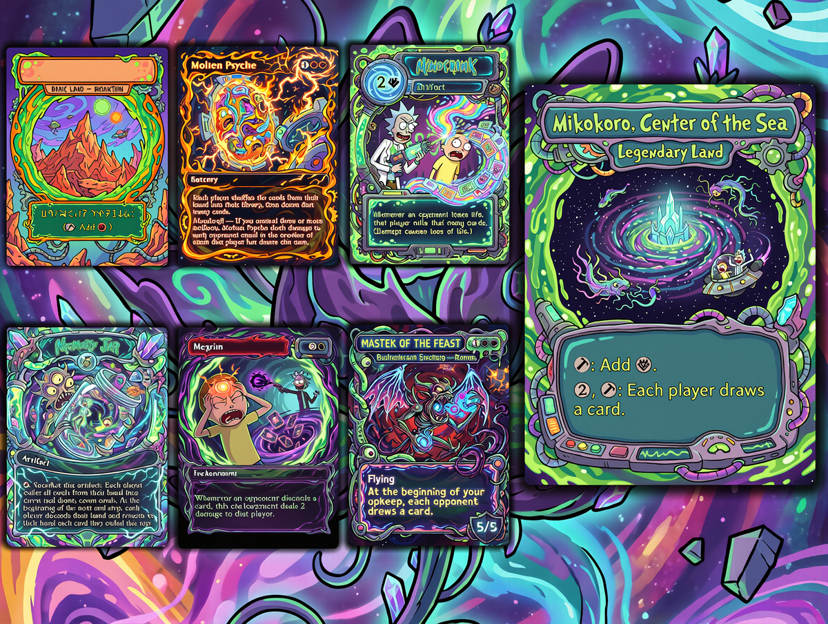 | New | Nekusar, the Mindrazer – Ric.k & Mor.ty Commander Proxy Deck | 100 Cards