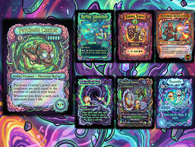 | New | Nekusar, the Mindrazer – Ric.k & Mor.ty Commander Proxy Deck | 100 Cards